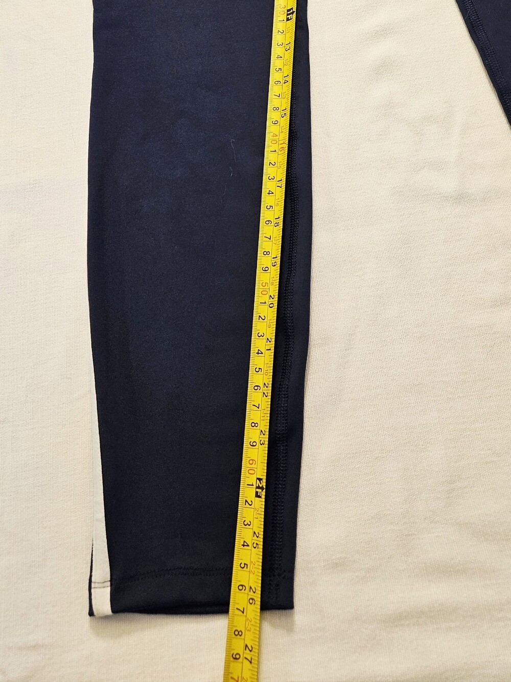 All In Motion Navy Athletic Leggings with Side Stripe - Picture 3 of 7